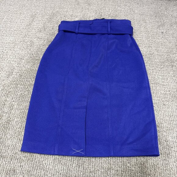 Ann Taylor Skirt Purple Belted Women’s Size 0 Petite NWT - Picture 11 of 11